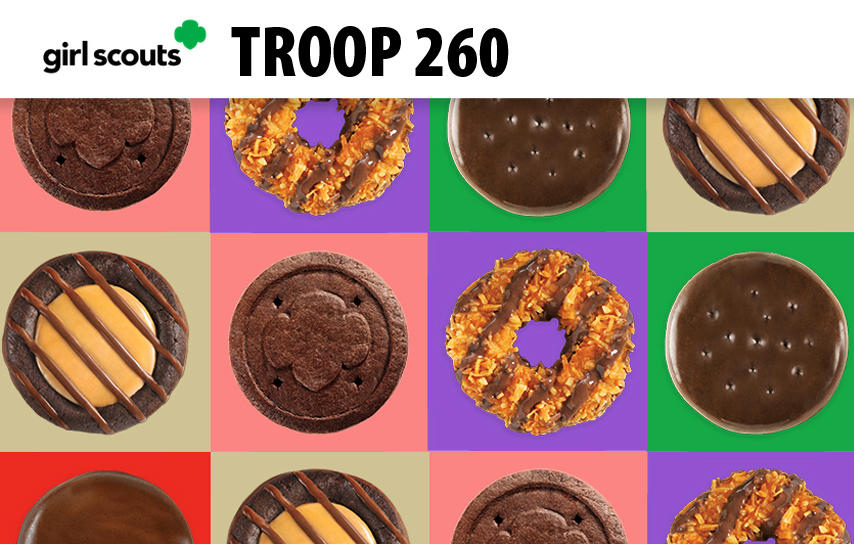 Girl Scout Cookies supporting Troop 260